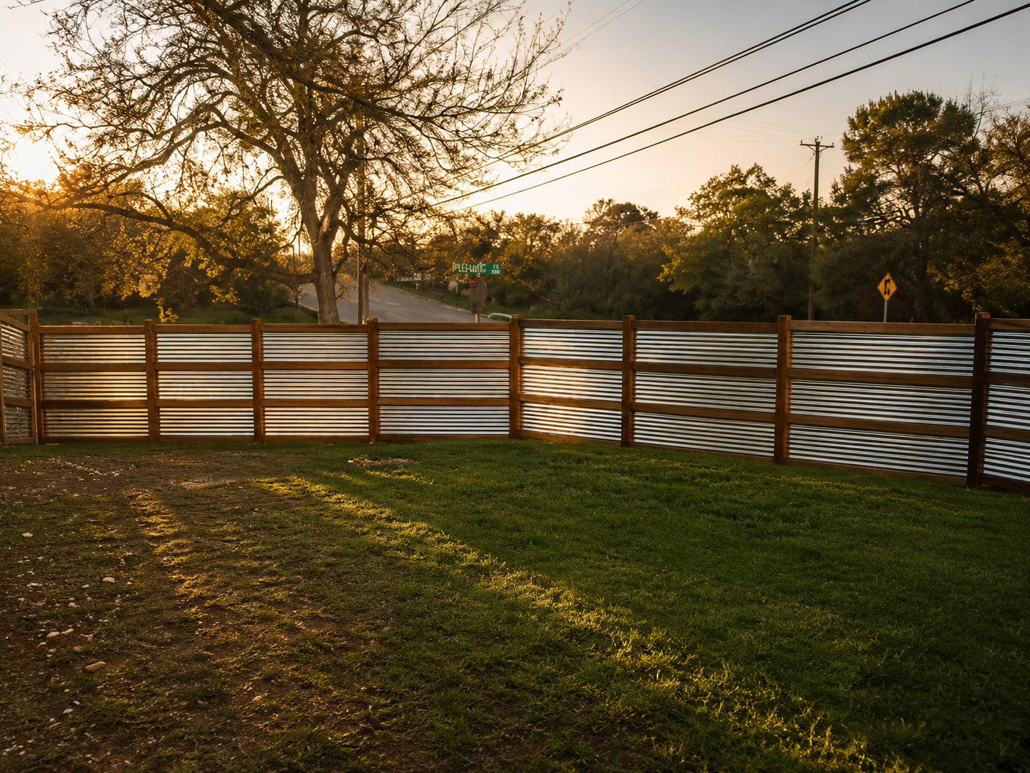 Fence and yard maintenance detail